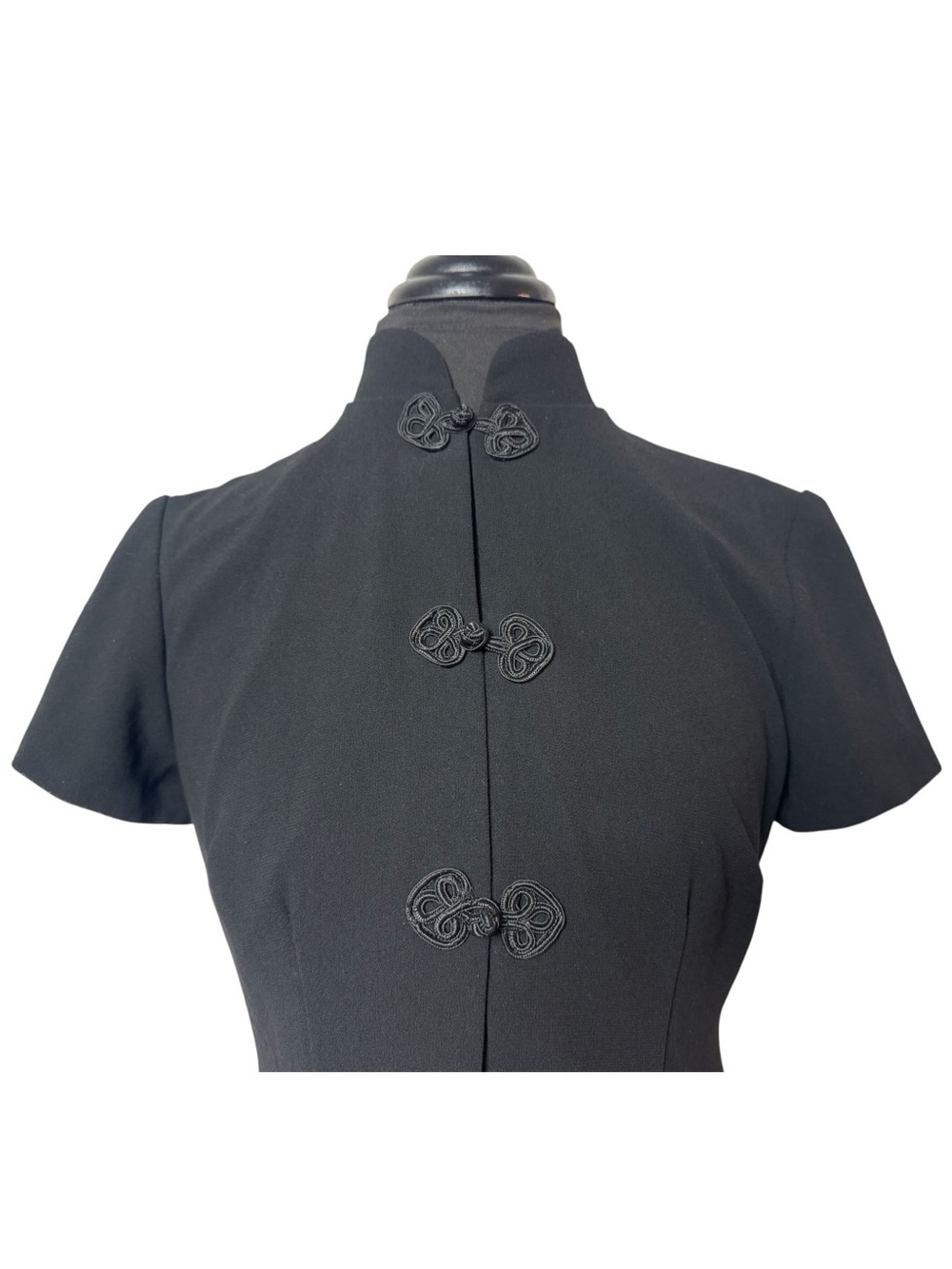 Sheri Martin Black Mandarin-Collar Tunic - Picture 9 of 16